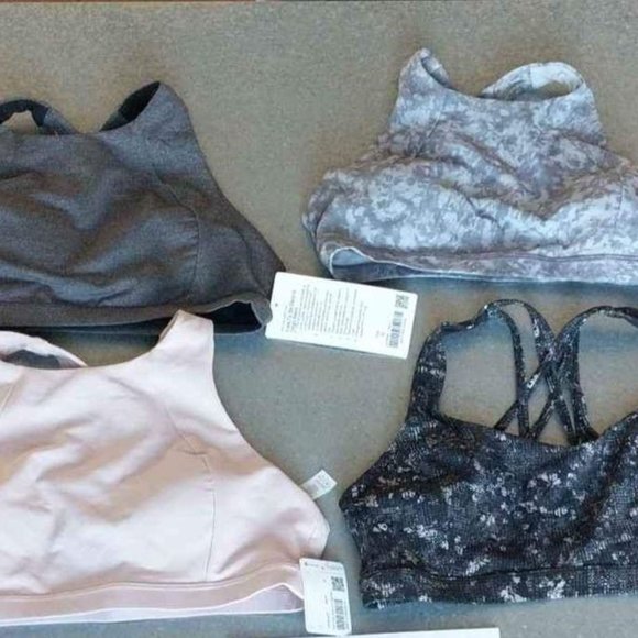 Lululemon NWT Bundle of 3 Free to be Serene Bras Size 10...